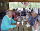 Cake and Ice Cream in Picnic Shelter